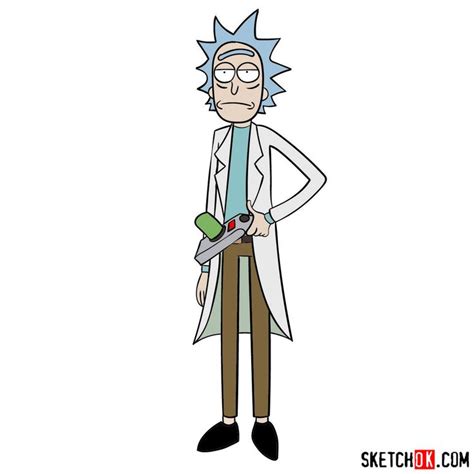 rick and morty drawing|rick drawing full body.